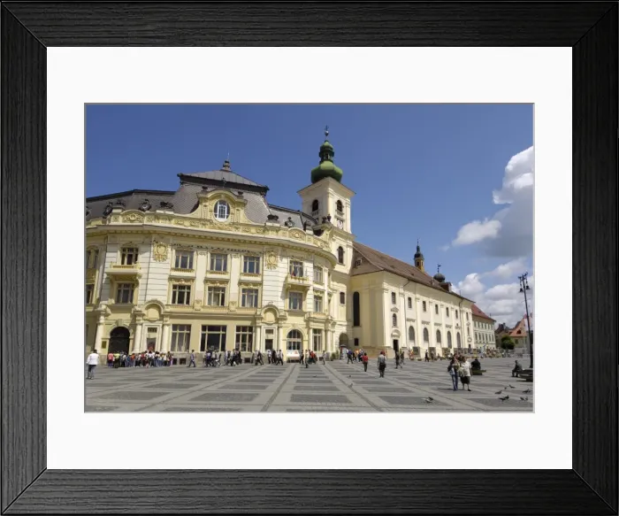 Framed Print : Piata Mare, Sibiu, Transylvania, Romania, Europe Framed Print : Piata Mare, Sibiu, Transylvania, Romania, Europe