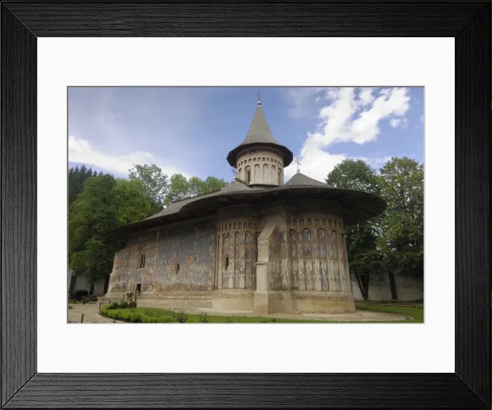 Framed Print : Painted monastery of Voronet, Moldavia and Southern Bukovina, Romania, Europe Framed Print : Painted monastery of Voronet, Moldavia and Southern Bukovina, Romania, Europe