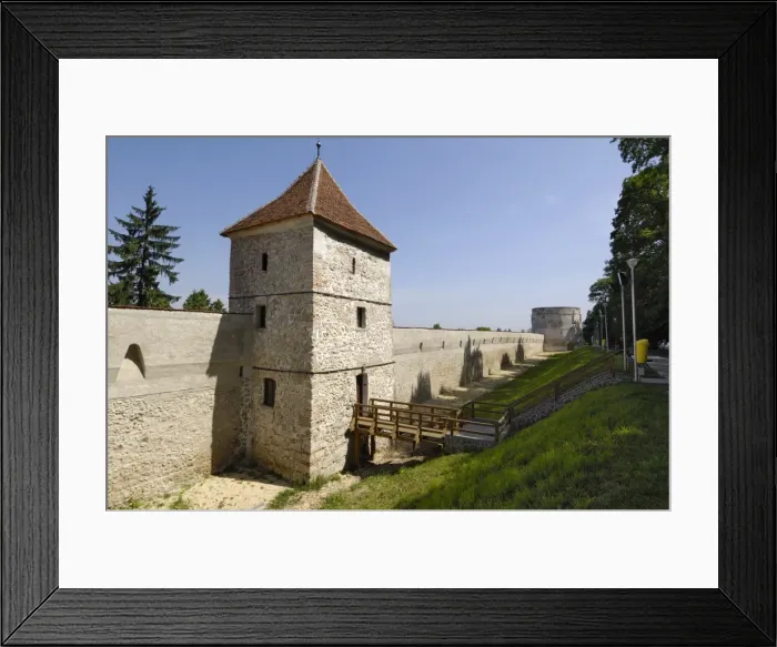 Framed Print : Bastion and city walls, Brasov, Transylvania, Romania, Europe Framed Print : Bastion and city walls, Brasov, Transylvania, Romania, Europe