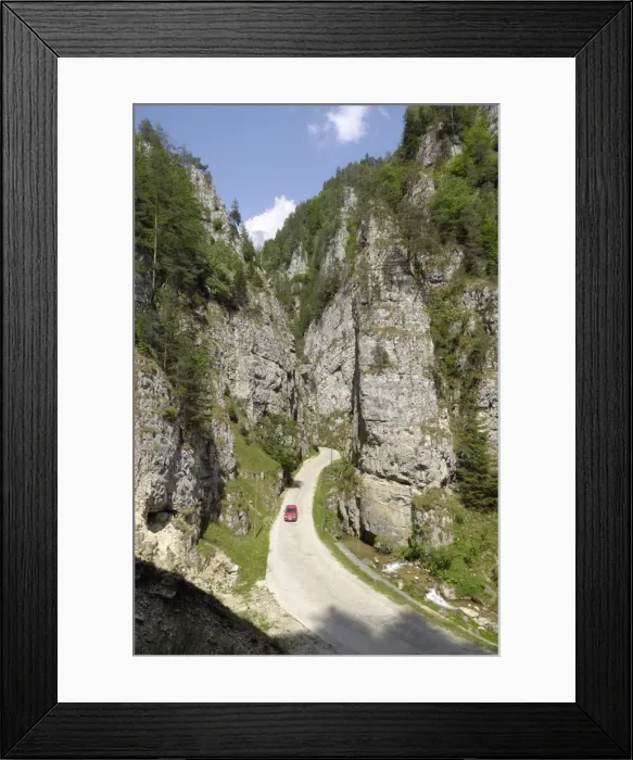 Framed Print : Dambovicioara Gorge, near Podu Dambovitei, Wallachia, Romania, Europe