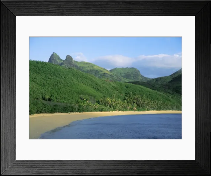 Framed Print : Beach and coastline, Waya Island, Yasawa Islands, Fiji, South Pacific islands, Pacific Framed Print : Beach and coastline, Waya Island, Yasawa Islands, Fiji, South Pacific islands, Pacific