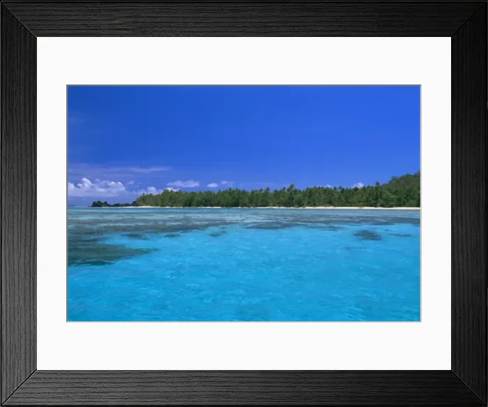 Framed Print : Sheltered lagoons, limestone islets and deserted beaches, Lau group, Exploring Isles Framed Print : Sheltered lagoons, limestone islets and deserted beaches, Lau group, Exploring Isles