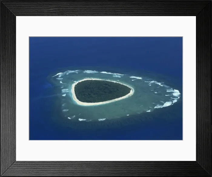 Framed Print : Aerial of reef formation and island, Fiji, Pacific Islands, Pacific Framed Print : Aerial of reef formation and island, Fiji, Pacific Islands, Pacific