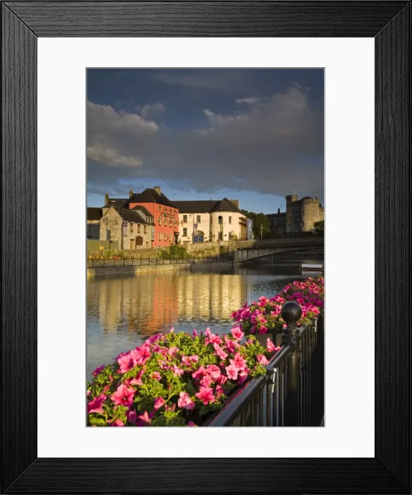 Framed Print : Johns Quay and River Nore, Kilkenny City, County Kilkenny, Leinster