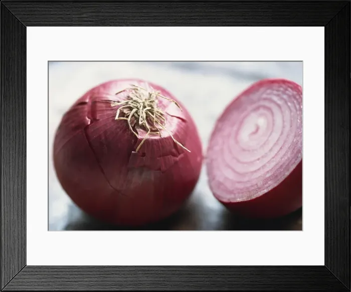 Framed Print : Close-up of red onions Framed Print : Close-up of red onions