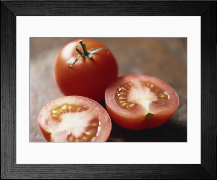 Framed Print : Still life of cut tomatoes Framed Print : Still life of cut tomatoes