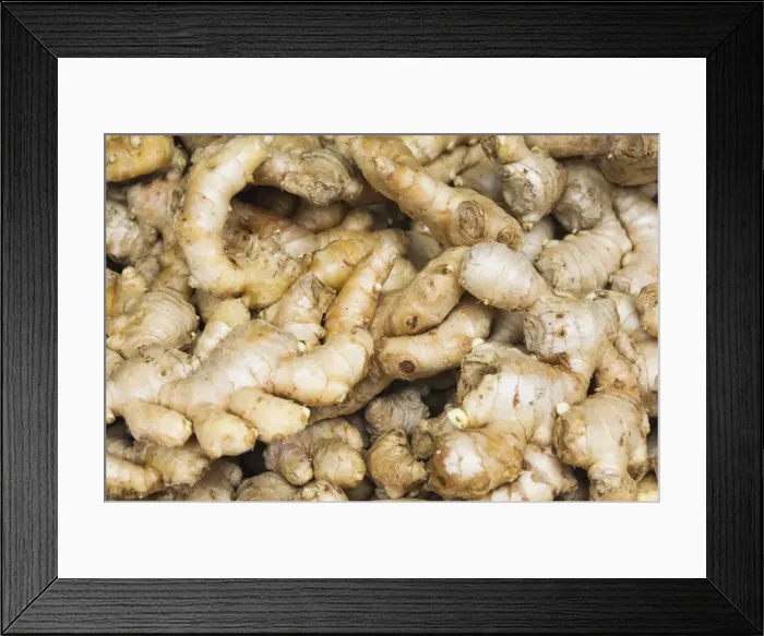 Framed Print : Ginger root on a market stall Framed Print : Ginger root on a market stall