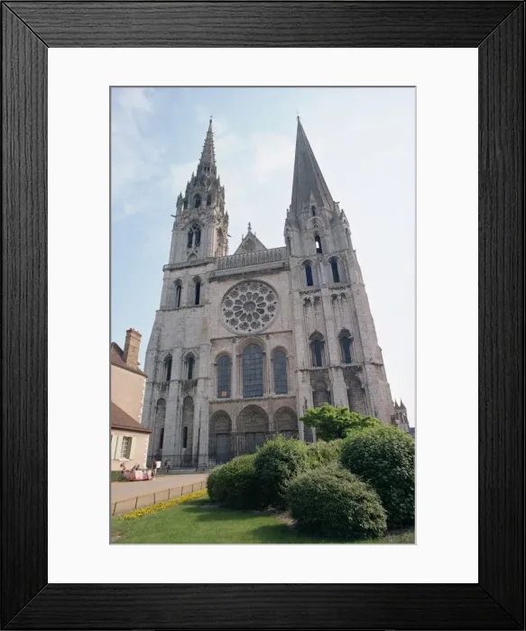 Framed Print : Cathedral, Chartres, UNESCO World Heritage Site, Eure-et-Loir, France, Europe