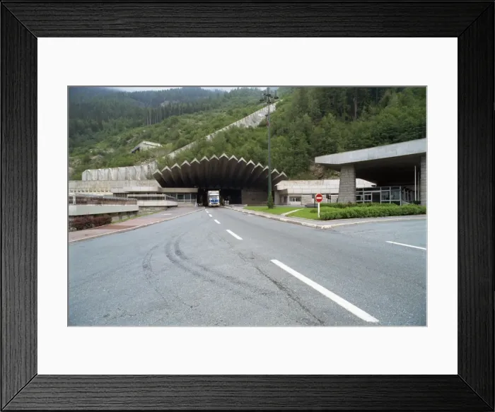 Framed Print : Mont Blanc Tunnel, France, Europe