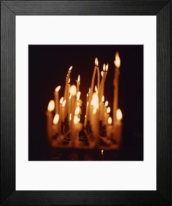 Framed Print : Candles, Chartres Cathedral, France, Europe Framed Print : Candles, Chartres Cathedral, France, Europe