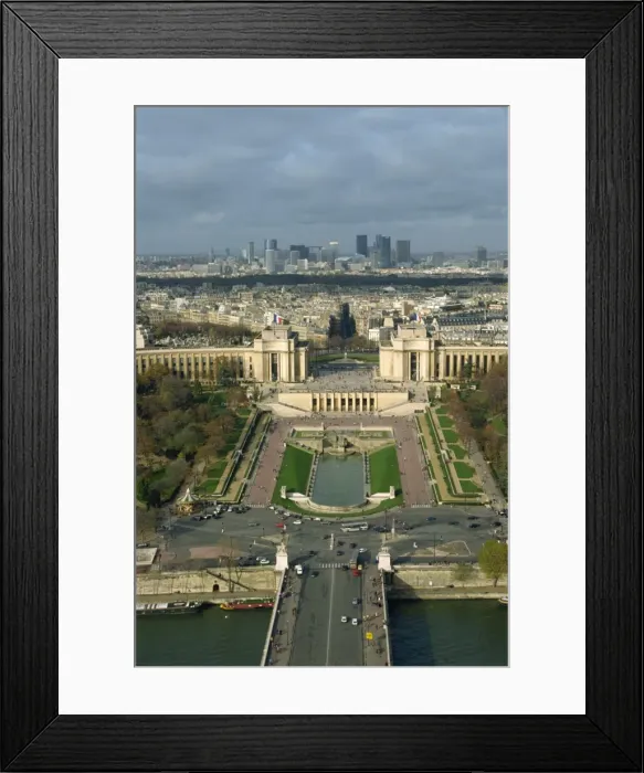 Framed Print : View of Paris from the Eiffel Tower, Paris, France, Europe Framed Print : View of Paris from the Eiffel Tower, Paris, France, Europe