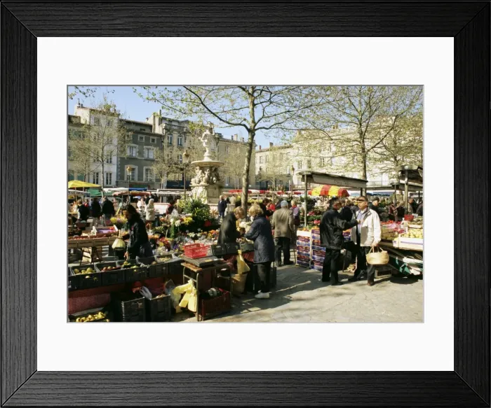 Framed Print : Saturday market, Ville Basse, Carcassonne, Aude, Languedoc, France, Europe Framed Print : Saturday market, Ville Basse, Carcassonne, Aude, Languedoc, France, Europe