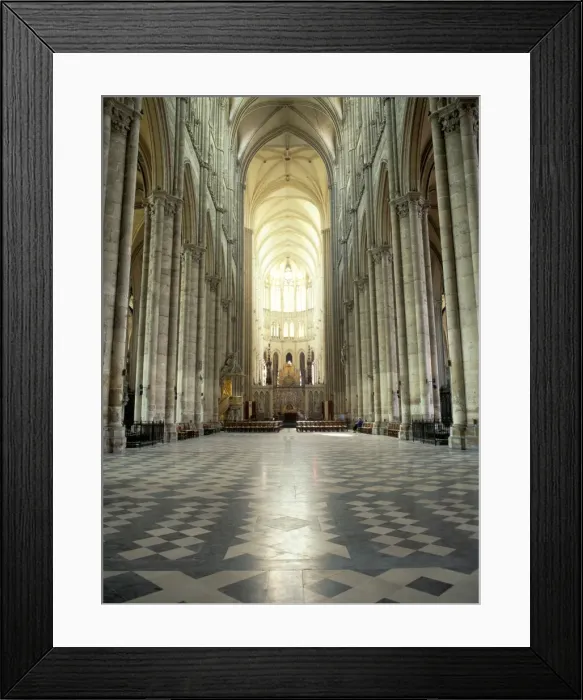 Framed Print : Interior of Amiens cathedral, Amiens, UNESCO World Heritage Site, Nord, France, Europe Framed Print : Interior of Amiens cathedral, Amiens, UNESCO World Heritage Site, Nord, France, Europe