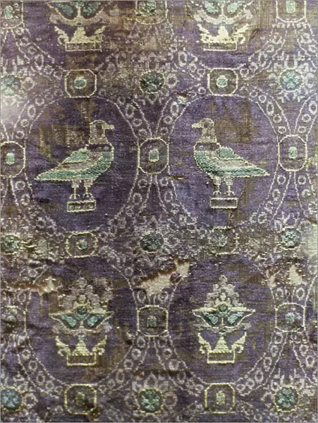 Byzantine silk textiles dating from 10th century, Treasury of Ste. Foy