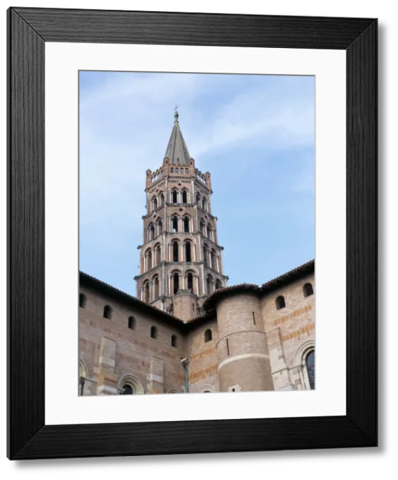 Framed Print : Octagonal bell tower, basilica of St. Cernin, Toulouse, Midi-Pyrenees, France, Europe Framed Print : Octagonal bell tower, basilica of St. Cernin, Toulouse, Midi-Pyrenees, France, Europe