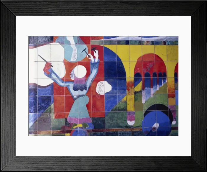 Framed Print : Mural by Beaujour, La Defense, Paris, France, Europe Framed Print : Mural by Beaujour, La Defense, Paris, France, Europe
