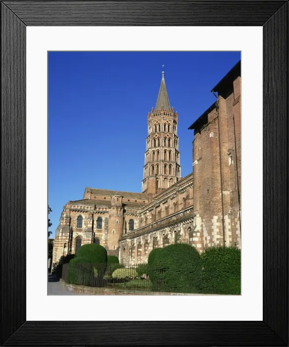 Framed Print : The church of St. Sernin in the town of Toulouse, in the Midi Pyrenees, France, Europe Framed Print : The church of St. Sernin in the town of Toulouse, in the Midi Pyrenees, France, Europe
