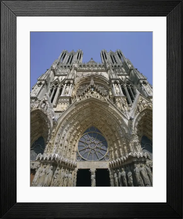 Framed Print : West front, Reims Cathedral, UNESCO World Heritage Site, Champagne, France, Europe Framed Print : West front, Reims Cathedral, UNESCO World Heritage Site, Champagne, France, Europe