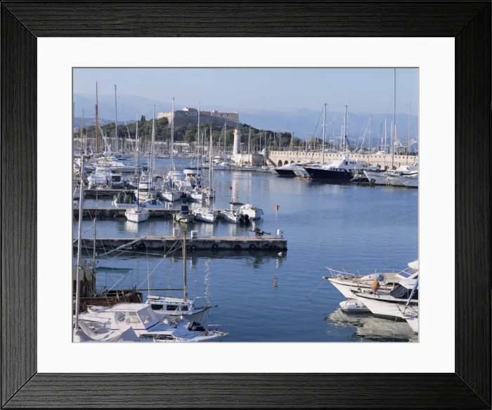 Framed Print : The harbour and Fort Carre where Napoleon was imprisoned, Antibes, Alpes Maritimes Framed Print : The harbour and Fort Carre where Napoleon was imprisoned, Antibes, Alpes Maritimes