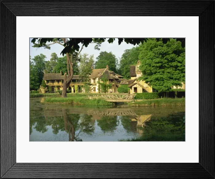 Framed Print : Petit Hameau and Marie Antoinettes House, Versailles, Ile de France, France, Europe Framed Print : Petit Hameau and Marie Antoinettes House, Versailles, Ile de France, France, Europe