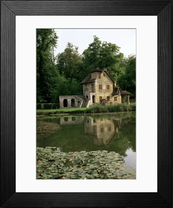 Framed Print : Make-believe mill in Marie Antoinettes Hameau, Petit Trianon, Versailles Framed Print : Make-believe mill in Marie Antoinettes Hameau, Petit Trianon, Versailles