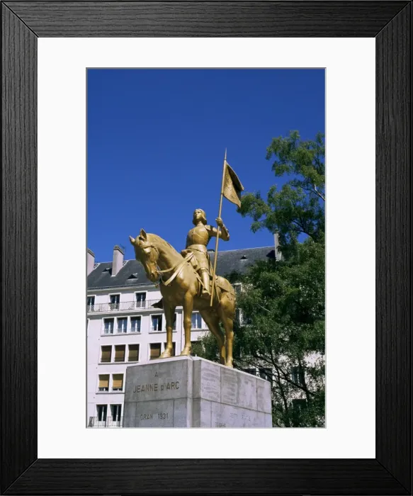 Framed Print : Statue of Joan of Arc, Caen, Basse Normandie (Normandy), France, Europe Framed Print : Statue of Joan of Arc, Caen, Basse Normandie (Normandy), France, Europe