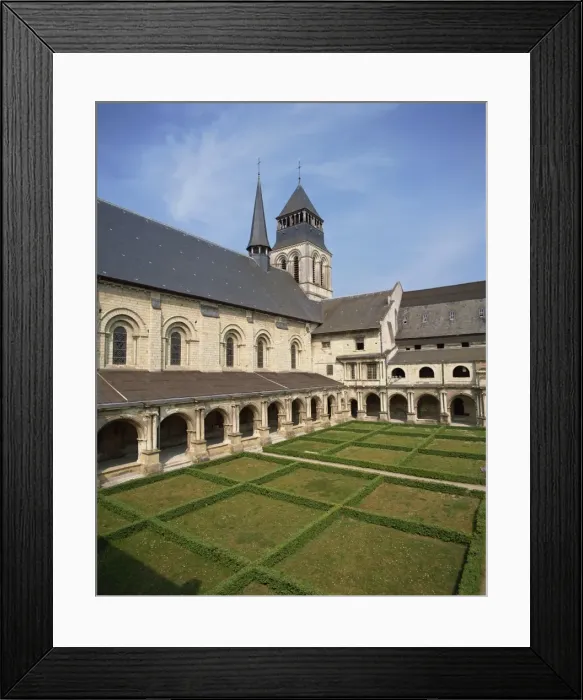 Framed Print : St. Marys Cloister in the Abbey Church at Fontevraud Abbey, Pays de la Loire Framed Print : St. Marys Cloister in the Abbey Church at Fontevraud Abbey, Pays de la Loire