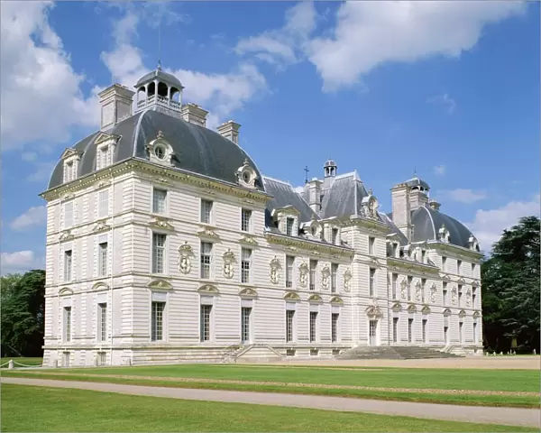 Exterior of the Chateau at Cheverny, Centre, France, Europe