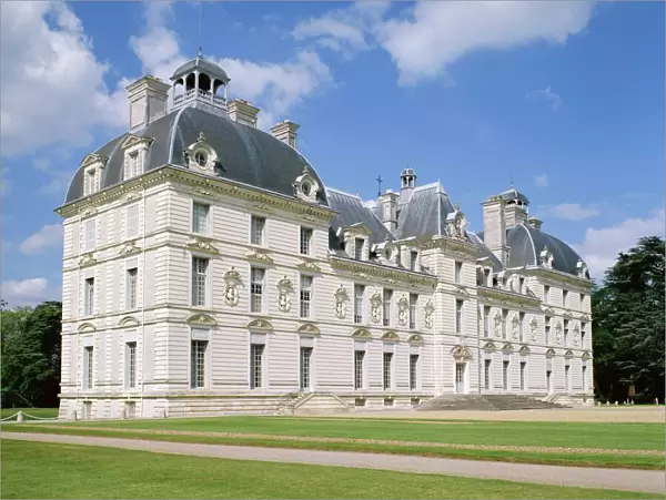 Exterior of the Chateau at Cheverny, Centre, France, Europe