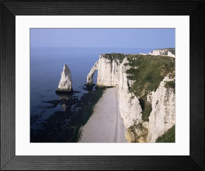 Framed Print : White chalk cliffs, Etretat, Cote d Albatre (Alabaster Coast), Haute Normandie Framed Print : White chalk cliffs, Etretat, Cote d Albatre (Alabaster Coast), Haute Normandie