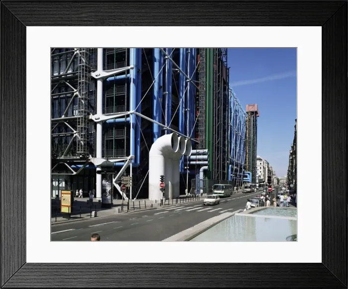 Framed Print : The Pompidou Centre, Beaubourg, Paris, France, Europe