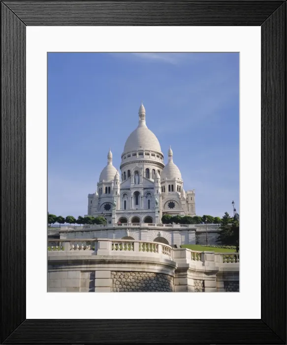 Framed Print : Sacre Coeur Basilica, Paris, France, Europe Framed Print : Sacre Coeur Basilica, Paris, France, Europe