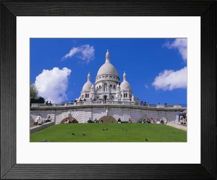 Framed Print : Basilica of Sacre Coeur, Montmartre, Paris, France, Europe Framed Print : Basilica of Sacre Coeur, Montmartre, Paris, France, Europe