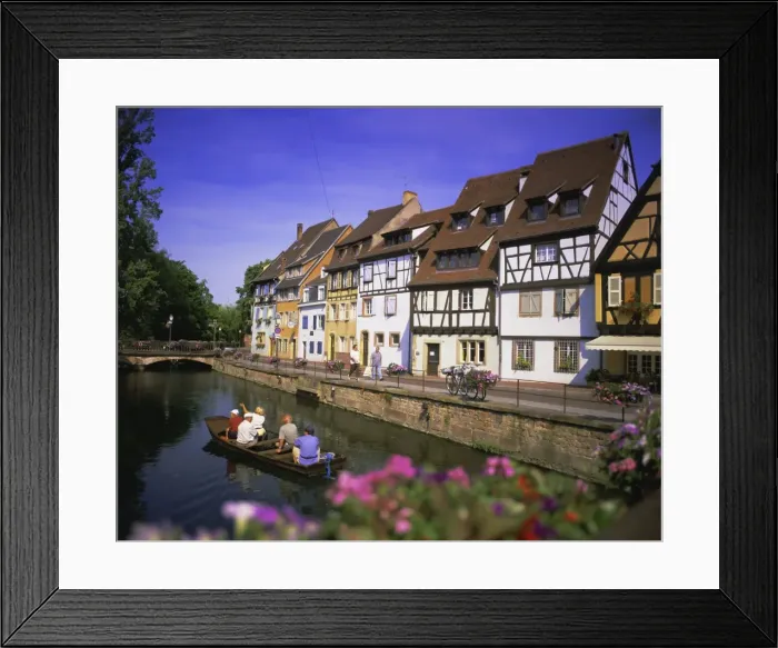 Framed Print : Colourful house fronts, Colmar, Alsace, France Framed Print : Colourful house fronts, Colmar, Alsace, France