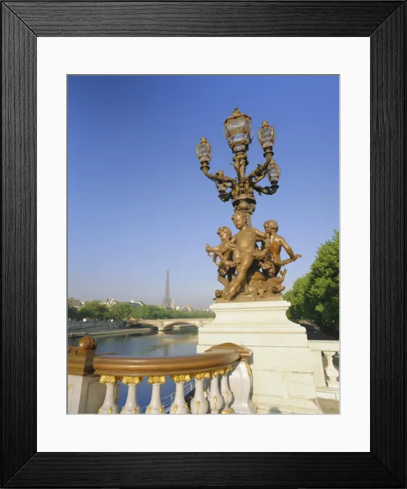 Framed Print : The Eiffel Tower and River Seine from the Pont Alexandre III (bridge), Paris Framed Print : The Eiffel Tower and River Seine from the Pont Alexandre III (bridge), Paris