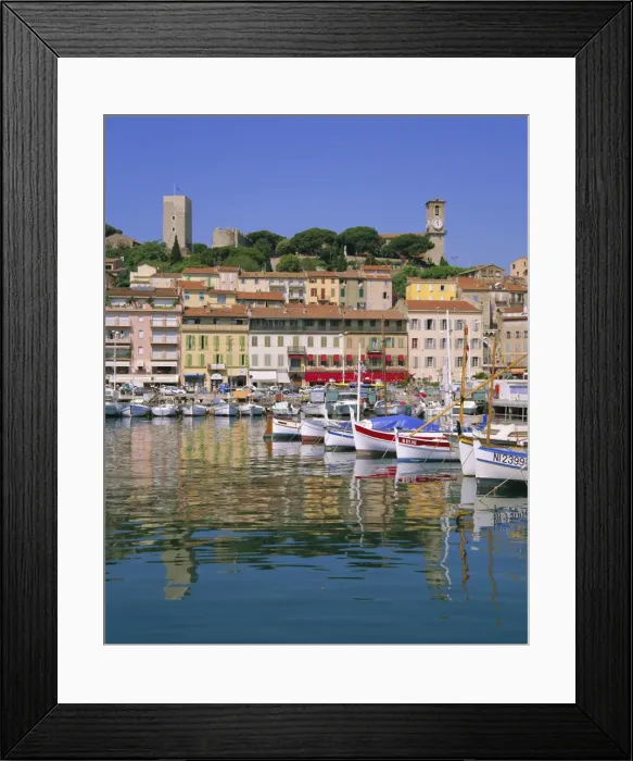 Framed Print : Harbour and waterfront, Cannes, Cote d Azur, Alpes-Maritimes, Provence Framed Print : Harbour and waterfront, Cannes, Cote d Azur, Alpes-Maritimes, Provence