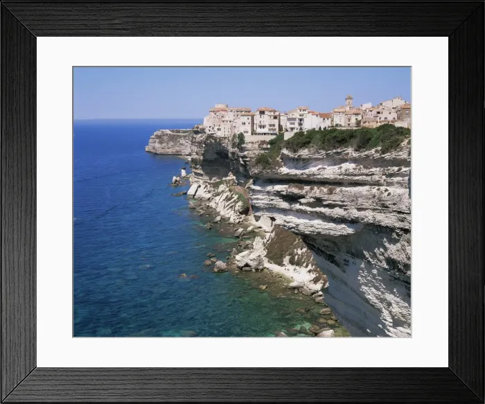 Framed Print : Bonifacio, Corsica, France, Mediterranean, Europe Framed Print : Bonifacio, Corsica, France, Mediterranean, Europe