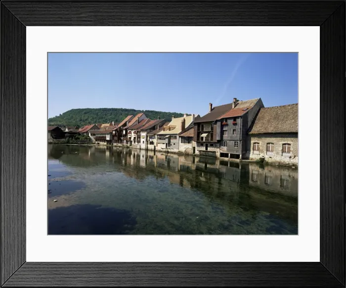 Framed Print : Ornans, River Loue, Doubs, Franche-Comte, France, Europe Framed Print : Ornans, River Loue, Doubs, Franche-Comte, France, Europe