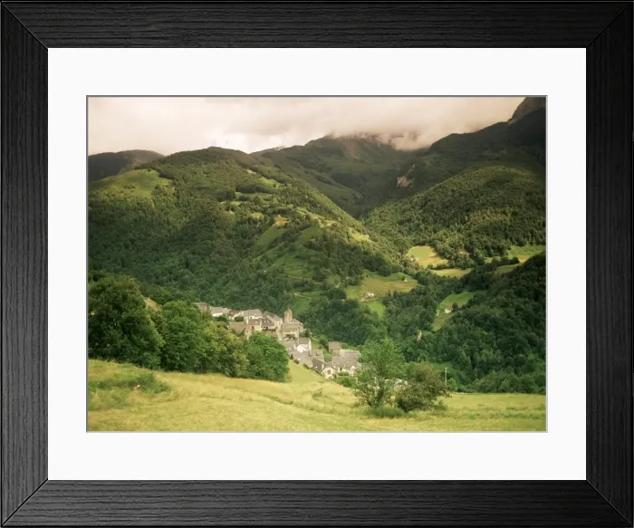 Framed Print : Aydius village, valley of the River Gabarret, Bearn, Aquitaine, Pyrenees, France, Europe Framed Print : Aydius village, valley of the River Gabarret, Bearn, Aquitaine, Pyrenees, France, Europe