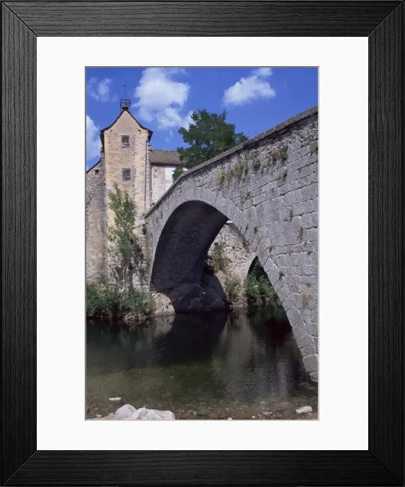 Framed Print : Le Pont-de-Montvert, River Tarn, Cevennes, Lozere, Languedoc-Roussillon, France, Europe Framed Print : Le Pont-de-Montvert, River Tarn, Cevennes, Lozere, Languedoc-Roussillon, France, Europe