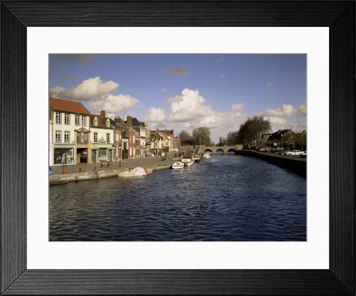 Framed Print : River Somme and town, Amiens, Somme, Picardy, France, Europe Framed Print : River Somme and town, Amiens, Somme, Picardy, France, Europe
