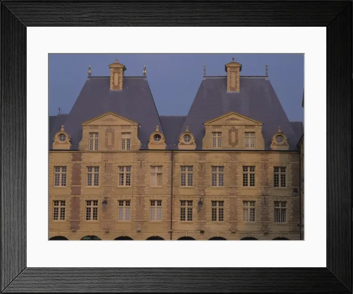 Framed Print : Buildings on the Place Ducale in Charleville Mezieres in Champagne Ardennes Framed Print : Buildings on the Place Ducale in Charleville Mezieres in Champagne Ardennes