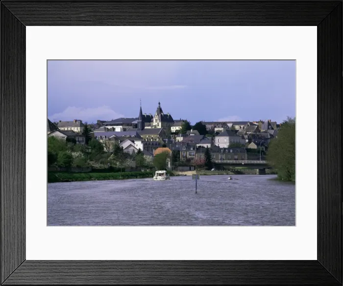 Framed Print : Chateau Gonier, River Mayenne, Western Loire, Pays de la Loire, France, Europe Framed Print : Chateau Gonier, River Mayenne, Western Loire, Pays de la Loire, France, Europe