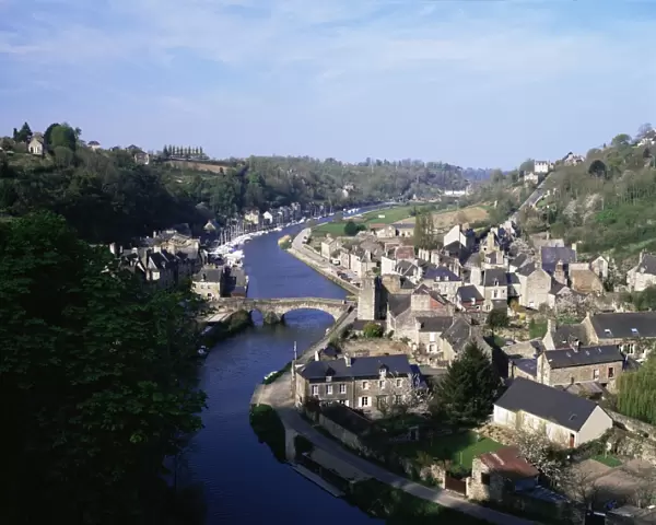 River Rance, Le Port, Dinan, Cotes d Amor, Brittany, France, Europe