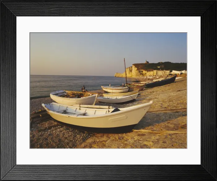 Framed Print : Etretat, Falaise d amont, Normandy, France, Europe Framed Print : Etretat, Falaise d amont, Normandy, France, Europe