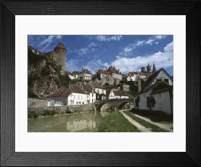 Framed Print : Town of Semur-en-Auxois, Cotes d Or, Bourgogne (Burgundy), France, Europe Framed Print : Town of Semur-en-Auxois, Cotes d Or, Bourgogne (Burgundy), France, Europe