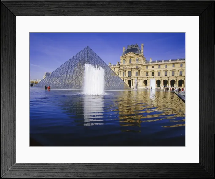 Framed Print : The Louvre and Pyramid, Paris, France, Europe Framed Print : The Louvre and Pyramid, Paris, France, Europe