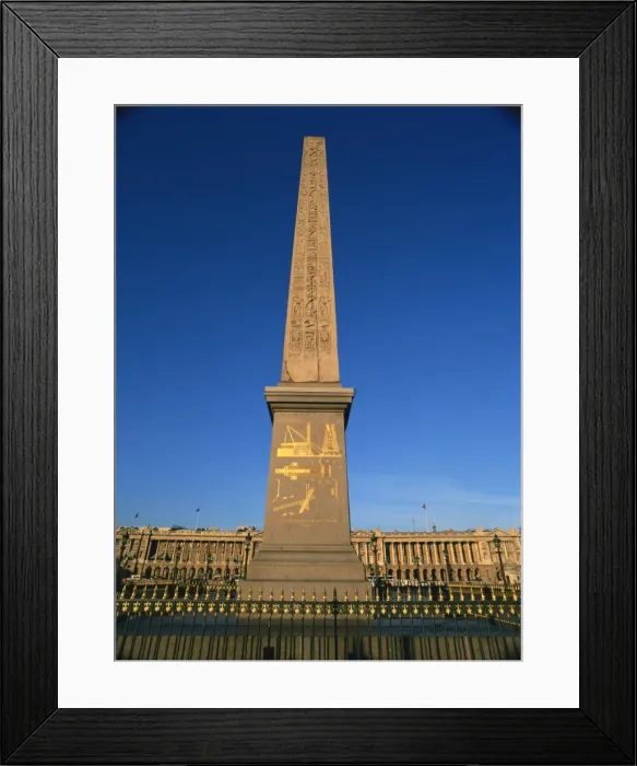 Framed Print : The Obelisk in Place de la Concorde, Paris, France, Europe Framed Print : The Obelisk in Place de la Concorde, Paris, France, Europe