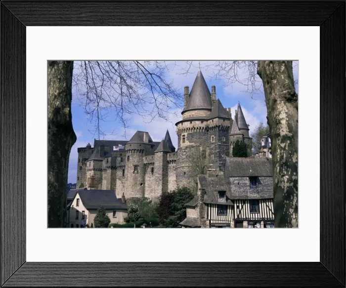 Framed Print : Chateau, Vitre, Ille-et-Vilaine, Brittany, France, Europe Framed Print : Chateau, Vitre, Ille-et-Vilaine, Brittany, France, Europe