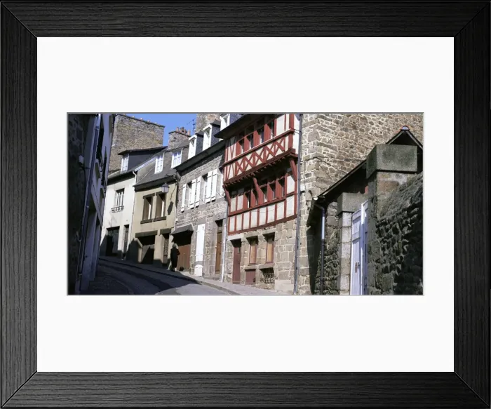 Framed Print : Half-timbered houses, St. Brieuc, Cotes d Amor, Brittany, France, Europe Framed Print : Half-timbered houses, St. Brieuc, Cotes d Amor, Brittany, France, Europe